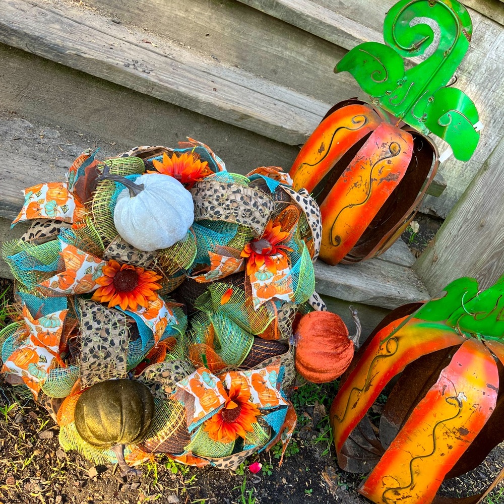 Custom fall wreath